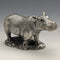 UK Country Artists Sterling Silver Sculpture Hippopotamus Figurine 120g